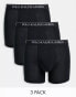 Фото #1 товара Polo Ralph Lauren 3 pack longer length trunks in black