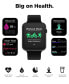 ფოტო #5 პროდუქტის Unisex Air 4 Jillian Michaels Silicone Strap Smartwatch 41mm