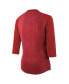 Women's Red Kansas City Chiefs Super Bowl LVIII Champions Whooper up Tri-Blend 3/4-Sleeve Raglan T-shirt