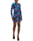 ფოტო #1 პროდუქტის Women's Keeva Printed Faux-Wrap Mini Dress