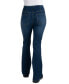 ფოტო #2 პროდუქტის Juniors' Curvy Pull-On Flare-Leg Jeans