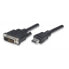 Фото #3 товара Techly ICOC-HDMI-D-010 - 1 m - DVI-D - Male - Male - Gold - 1920 x 1080 pixels