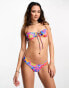 Фото #12 товара Kulani Kinis V cheeky bikini bottom in Sapphire Sun floral print