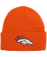 Фото #1 товара Boys Orange Denver Broncos Basic Cuffed Knit Hat