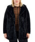 ფოტო #1 პროდუქტის Juniors Trendy Plus Size Faux-Fur Coat