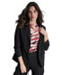 Petite Single-Button Ruched-Sleeve Blazer