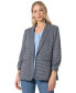 Women's Open-Front Ruched-Sleeve Jacket