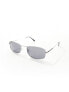 Фото #3 товара Jeepers Peepers rectangle metal sunglasses in silver