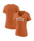 Фото #2 товара Women's Texas Orange Texas Longhorns Basic Arch V-Neck T-shirt