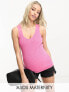 Фото #1 товара ASOS DESIGN Maternity knitted v neck vest top in pink