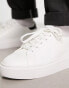 ASOS DESIGN chunky lace up trainers in white