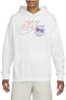 Фото #2 товара Толстовка Nike Sportswear Fleece Pullover Sunshine Graphic Hoodie Erkek Sweatshirt DN5200-100