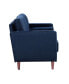 Фото #4 товара Lillith Modern Loveseat With Upholstered Fabric and Wooden Frame