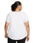 Фото #2 товара Plus Size Active Sportswear Essentials Short-Sleeve Logo T-Shirt