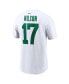 Фото #4 товара Men's Garrett Wilson White New York Jets Legacy Player Name and Number T-shirt
