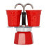 Фото #1 товара Кофеварка итальянская Bialetti 2 чашки красная 100 мл