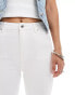 Bershka high waisted flared jeans in white