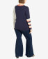Фото #7 товара Plus Size Luna Long Sleeve Sweater