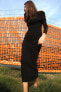 Фото #1 товара Платье облегающего кроя с открытыми плечами ZARA