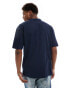 Фото #2 товара Hollister multi colour logo heavyweight boxy fit t-shirt in navy