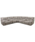 Фото #1 товара CLOSEOUT! Terrine 7-Pc. Fabric Sectional with 2 Power Motion Recliners and 2 USB Consoles, Created for Macy's