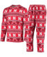 Фото #2 товара Пижама Concepts Sport Scarlet Huskers Ugly Sweater