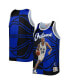 Фото #2 товара Men's Grant Hill Blue and Black Orlando Magic Sublimated Player Tank Top