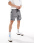 Фото #1 товара Brave Soul multi pocket tech cargo shorts in grey