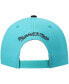 Фото #5 товара Men's Teal and Black San Antonio Spurs Hardwood Classics Team Two-Tone 2.0 Snapback Hat