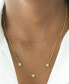 ფოტო #2 პროდუქტის Diamond Flower Station 18" Collar Necklace (1/6 ct. t.w.) in Gold Vermeil, Created for Macy's