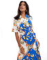 Never Fully Dressed Petite Brooklyn midi dress in fruit print Kobaltblau mit Fruchtmuster, 34 - фото #4