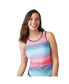 Women's Full Side Shirring Tankini Top