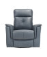 Фото #1 товара White Label Emillia 36" Leather Swivel Glider Reclining Chair