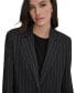 Women's Striped One Button Blazer