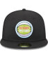 ფოტო #4 პროდუქტის Men's Black Detroit Pistons Color Pack 59FIFTY Fitted Hat