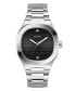 Фото #1 товара Men's Analog Silver-Tone Stainless Steel Watch 42mm