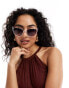 Фото #1 товара & Other Stories square oversized sunglasses in clear