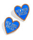 ფოტო #2 პროდუქტის Women's New York Knicks Statement Stud Earrings