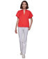 ფოტო #5 პროდუქტის Women's V-Neck Puff-Sleeve Blouse