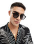 AIRE taures round sunglasses in black