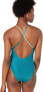 Фото #2 товара BCBGMAXAZRIA Women's 169914 Plunge V-Neck Crossback One Piece Swimsuit Size 2