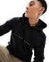 Фото #1 товара Jack & Jones embroidered logo hoodie in black