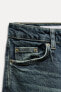 TRF SLIM CROPPED BELL BOTTOM MID-WAIST JEANS