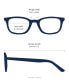 BE1323 Men's Rectangle Eyeglasses