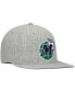 Men's Heathered Gray Dallas Mavericks Hardwood Classics Team 2.0 Snapback Hat