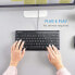 Фото #15 товара Perixx 10789 PERIBOARD-407B Mini Tastatur, USB, QWERTY US Englishes Layout, Schwarz, 320 x 142 x 25 mm