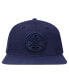 Men's Navy Denver Nuggets Triple Tonal Snapback Hat