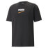 Puma Downtown Logo Crew Neck Short Sleeve T-Shirt Mens Black Casual Tops 5382480
