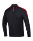 Фото #2 товара Men's Black Texas Tech Red Raiders Midlayer Half-Zip Jacket