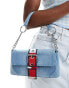 Tommy Jeans 90s shoulder bag in light blue denim - фото #1